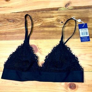 Pepper brand Everyday Lace Bralette in Black Size 32B
